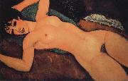 Amedeo Modigliani Sleeping nude with arms open oil painting artist